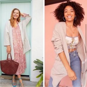 DONNI Cardigan Relaxed One Size Open Ribbed Stripe Layer